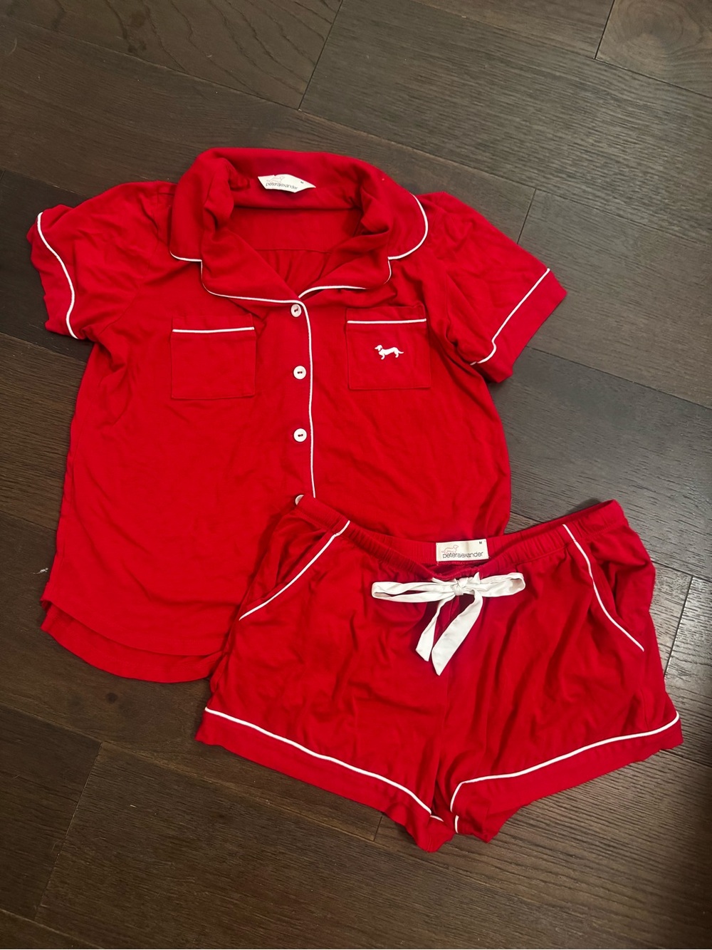 Women’s Peter Alexander Red Short-Sleeve Pajama Set